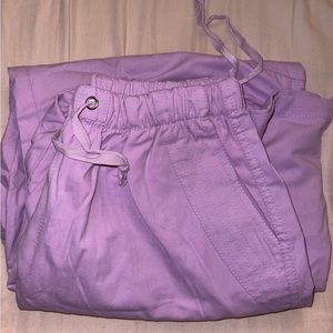 Purple parachute pants